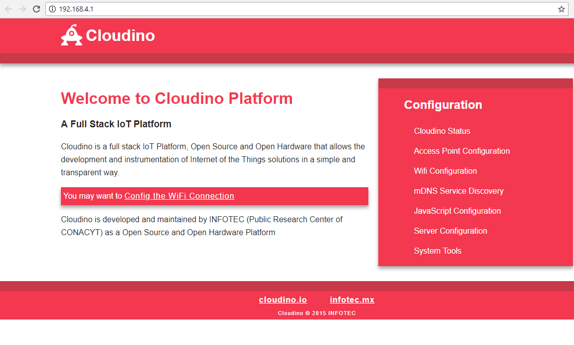 CWC Configuration Panel on 192.168.4.1